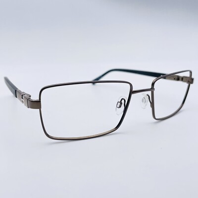 UNBEKANNTE Brille GUNMETAL RECHTECKIG Brillengestell MOD: VEF4 GUN