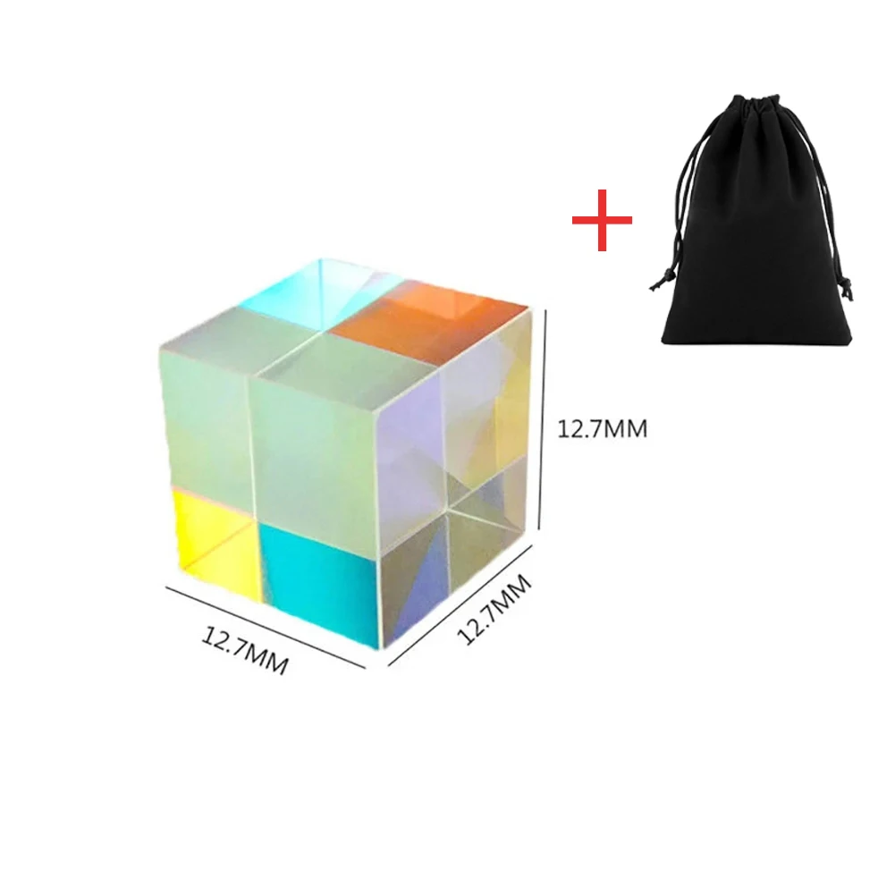 Optical Glass X-Cube Dichroic Prism RGB Combiner Splitter Physics Educational