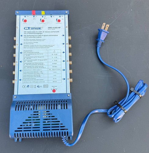 Spaun SMS 51203 NF Satellite Multiswitch 5x12 Active Made in Germany Tested