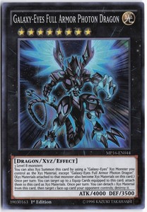 Galaxy-Eyes Full Armor Photon Dragon MP16-EN044 Super Rare 1st Edition