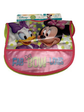 baby toddler bibs 2 pack water resistant minnie mouse disney