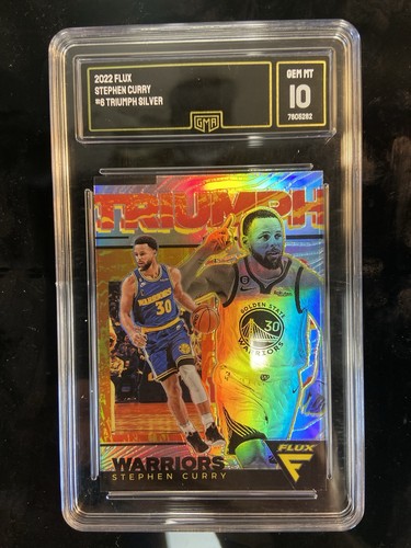 2022-23 Panini Flux Triumph Stephen Curry #6 Silver Prizm GMA GEM💎 MINT 10!!! - Picture 6 of 9