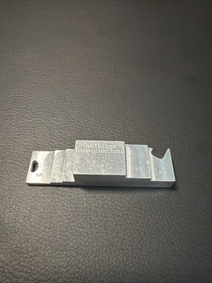 Fire Door Gap Gauge FDGG   CNC Aluminum Keychain Tool for Inspectors & Marshals