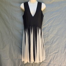 ASOS Black Nude Size 6 Mesh Inserts Dress V-Neck Sleeveless Mini Elegant Party