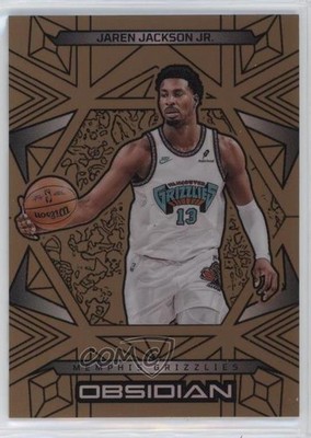 2024 Panini Obsidian Electric Etch Bronze Flood 6/99 Jaren Jackson Jr #16 11ng