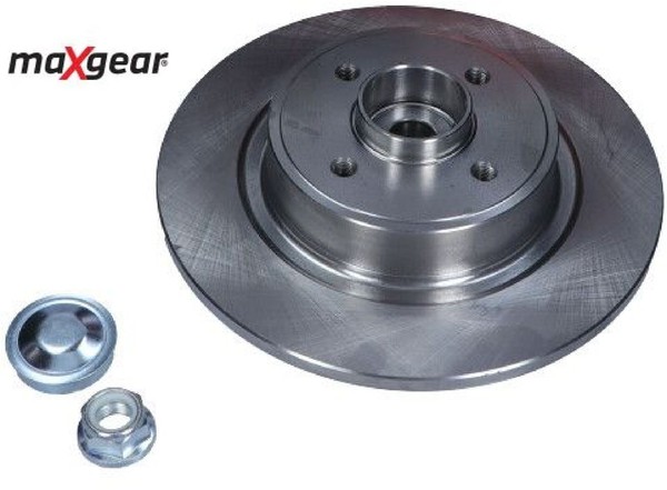 2X Bremsscheibe Maxgear 19-1906 2 Bremsscheiben Hinterachse Hinten FüR Renault-image