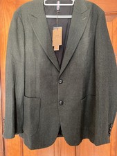 PJ PAUL JONES Mens Tweed Blazer Vintage Wool Blend Blazers Herringbone Large