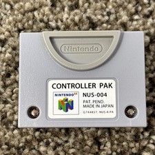 N64 Controller Pak NUS-004 OEM Official Nintendo 64 Memory Card - Tested  Works
