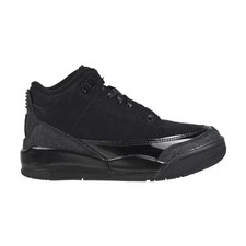 Jordan 3 Retro PS "Black Cat" Little Kids' Shoes Black/Dark Charcoal
