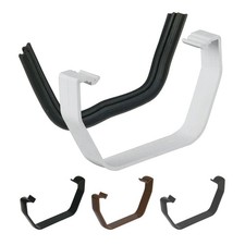 FloPlast Rainwater Replacement Gutter Clip & Rubber Gasket for Guttering System