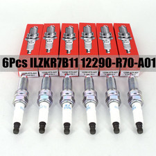 6PCS Genuine OEM NGK Iridium Spark Plugs For Honda 12290-R70-A01 ILZKR7B11