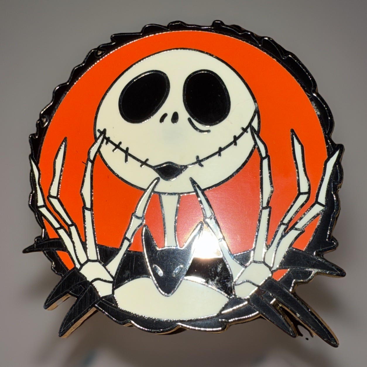 Jack Skellington In Orange Circle Moon The Nightmare Before Christmas Disney Pin