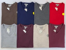 Men's Daniel Cremieux Signature Collection Merino Wool V-Neck Sweater Vest New