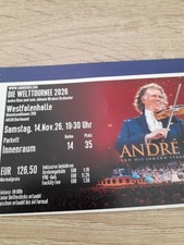 Andre Rieu Konzert Westfalenhalle 14.11.26 Sitzplatz  Vor Der B&uuml;hne  Reihe 14.
