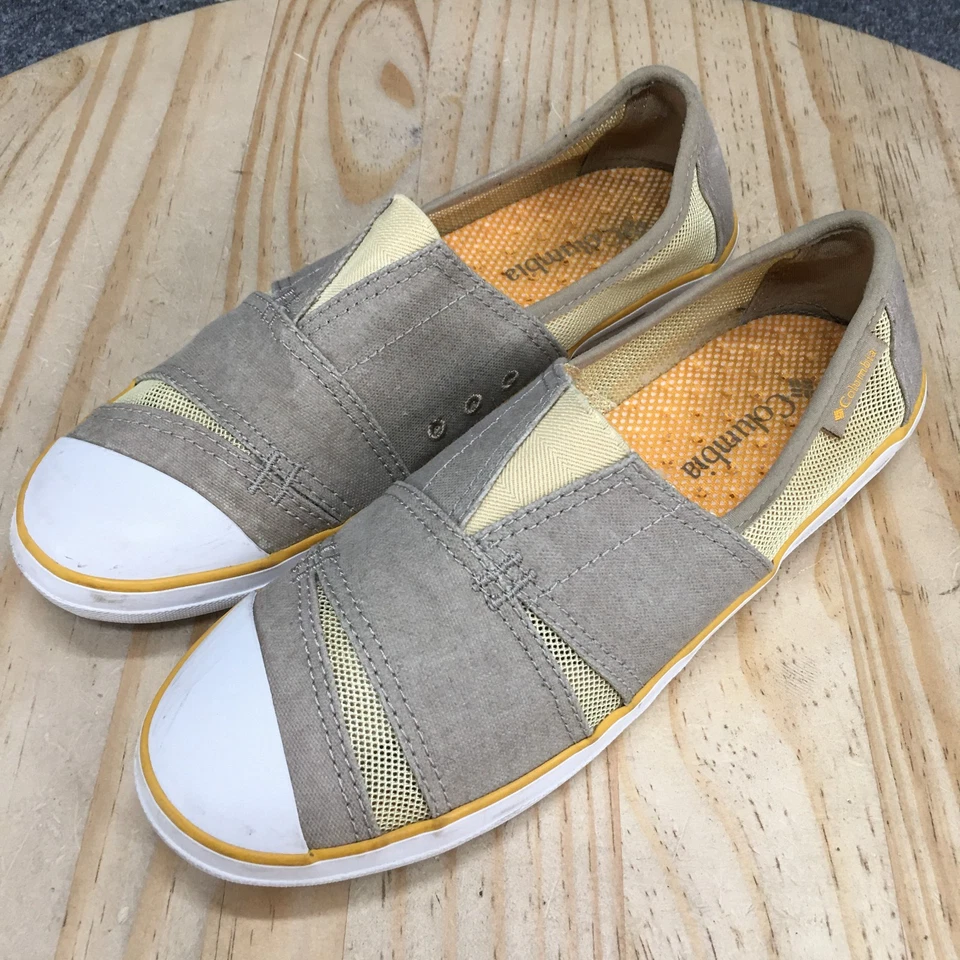 Columbia Zapatos Mujer 7.5 Vulcan N Vent Mocasines Gris Sin Cordones Bajo BL2716-265 Foto 4 de 4