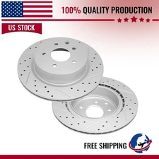 Rear Brake Disc Rotors Set For 2009-23 Nissan Maxima 350z Infiniti Ex35 Q40 M45