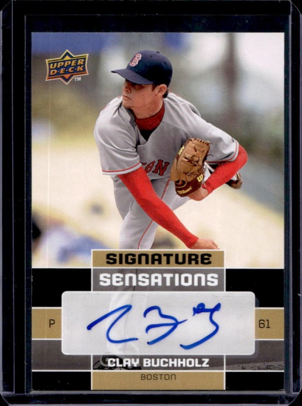 2010 Upper Deck Clay Buchholz Signature Sensations #SS-CB Red Sox