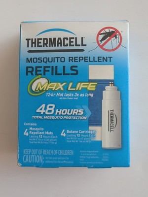 Thermacell Max Life Mosquito Repeller Refill Value Pack 4-Cartridges 4-Mats