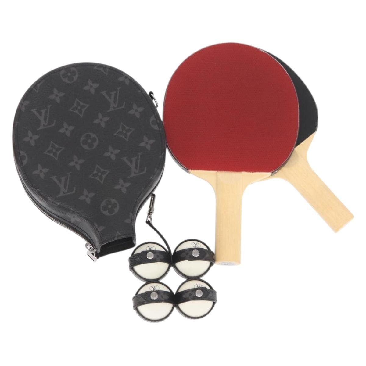 LOUIS VUITTON Monogram Eclipse Set Ping Pong James Club Case LV Auth 158098SM image 3