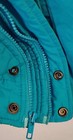 Official San Jose Sharks NHL Hockey Hooded Jacket Teal/Black Full Zip Snap Front — photo 4