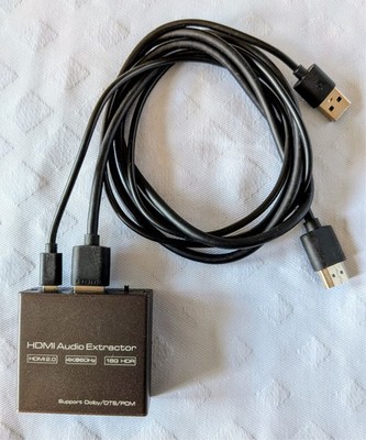 HDMI Extractor 4K*2K HDMI to HDMI + Optical SPDIF + 3.5mm Analog
