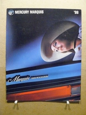 1986 Mercury Marquis Sales Brochure 14 pages Brougham Wagon