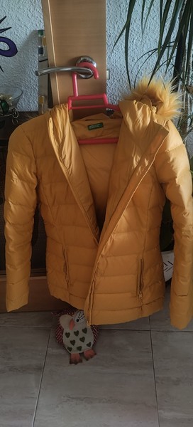 Abrigo Plumas Benetton Talla Como Una 38