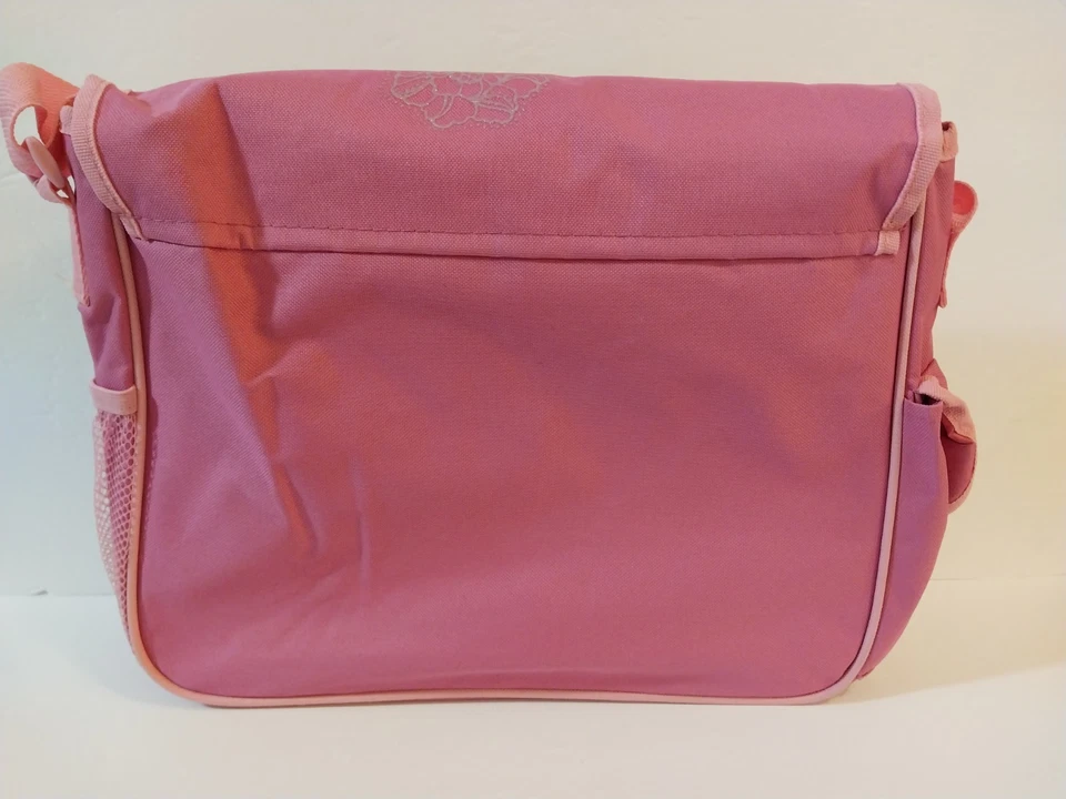 Disney Tinker Bell Niños Grande Mensajero Bolso Escolar Rosa con Correa Ajustable Foto 4 de 4