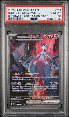 PSA 10 MEWTWO EX 231 DESTINED RIVALS SPECIAL ILLUSTRATION RARE