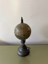 Mappamondo  Base Legno  CM 9  X 9 Piu Base