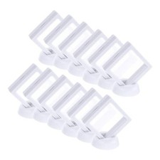 20 Pcs 3D Floating Display Case, 2.76 x 2.76 Inch Floating Frame Display White