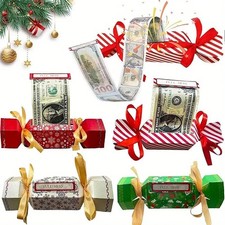 1/4x Christmas Crackers to Put Money In, DIY Candy-Style Surprise Money Gift Box