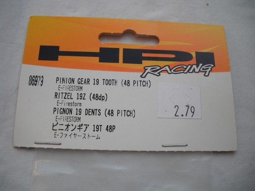 2 Stück HPI Racing 86979 Ritzel Zahnrad 19 Zähne 19T, 48 Teilung 48P, E-Firestorm, R/C - Bild 3 von 9
