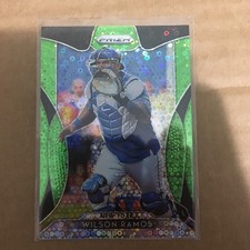 2019 Panini Prizm Prizms Lime Green Donut Circles #108 Wilson Ramos /199 - BB