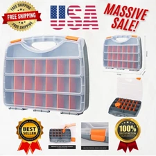 Durable Tool Organizer with Clear Lid - 21 Compartments for Maximum Efficiency