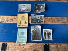 1942 WW2 hints To Recruits 22nd INFANTRY Warwick & PHOTOS ID DEMOB Suit Card