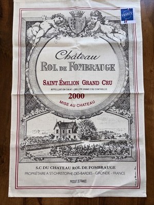 Tea Towel French Wine Champagne Lot Of 2 New Torchons & Bouchons