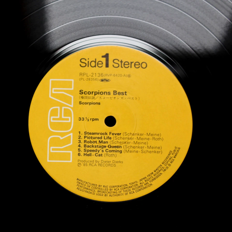 PRISTIN JAPAN PRESS BEST OF THE SCORPIONS VINYL LP OBI INSERT NEAR MINT RARE - Image 3 of 4