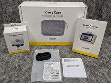 Genuine Insta360 GO 3/GO 3S Carry Case, QR Mount, Screen Protector, Safety Cord