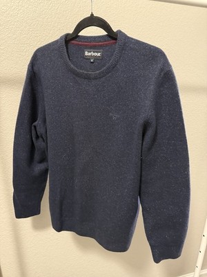 BARBOUR CREWNECK WOOL POLYAMIDE VISCOSE SILK POLY SWEATER--XL