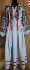 Woman Vyshyvanka Dress Ukrainian embroidery embroidered blouse Linnen