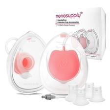 Nenesupply Handsfree Wearable Breastmilk Collection Cups For Stride, Clear