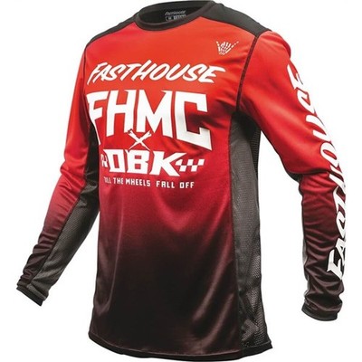 Fasthouse Grindhouse Twitch Youth Motocross MX Jersey | Red/White/Black
