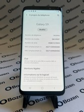 SMARTPHONE SAMSUNG GALAXY S9 SM-G960F 64 Go VITRE ÉCRAN FISSURÉE