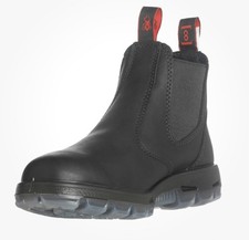 UBBK 8.5 Redback Blk Slip-On Leather Boot, 9.5