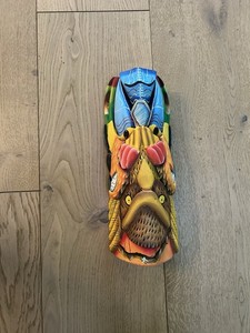 Handmade Costa Rican Boruca Wood Mask Indigenous Art Warrior