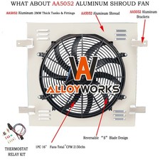 Radiator's Shroud Fan + Relay For 07-2015 Jeep Wrangler JK 3.6L/3.8L/V6