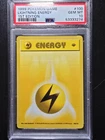 PSA 10 1st Edition Lightning Energy 100/102 - 1999 Base Set Thick Stamp Pokemon