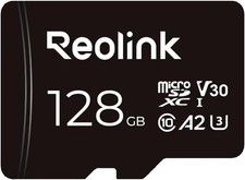 REOLINK 128GB microSDXC UHS-I Memory Card, U3, A2, V30, Class 10, Micro Black