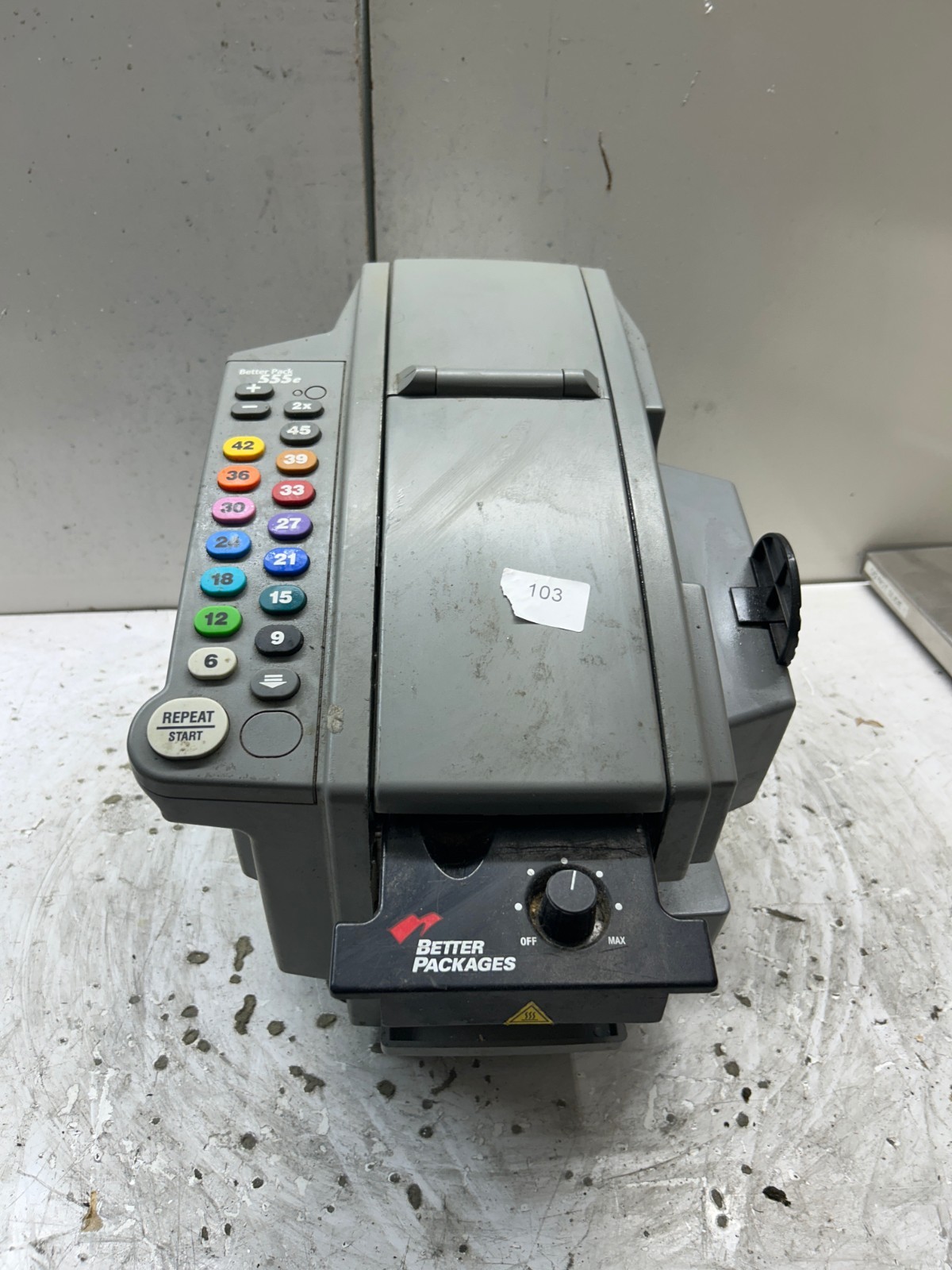 Better Pack 555e Electronic Automatic Kraft Gum Tape Dispenser Machine